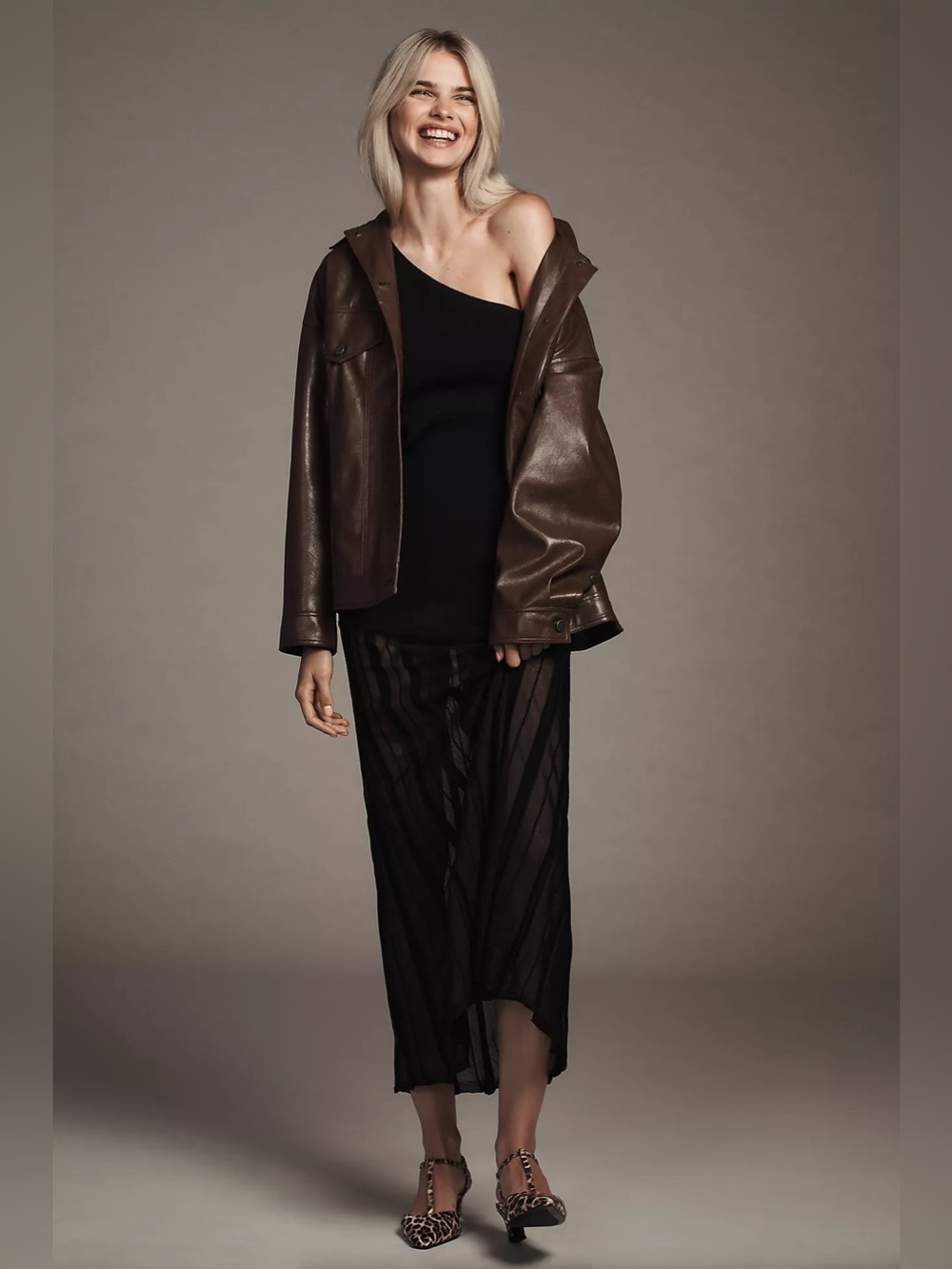 💫ANTHROPOLOGIE💫 Pilcro Faux Leather Boyfriend Shacket